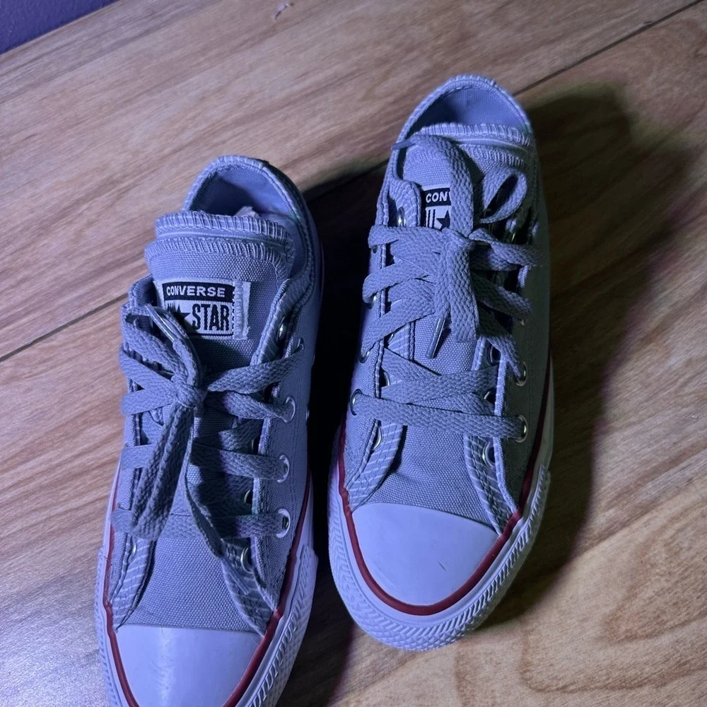 Converse Classic Gray and White Sneakers